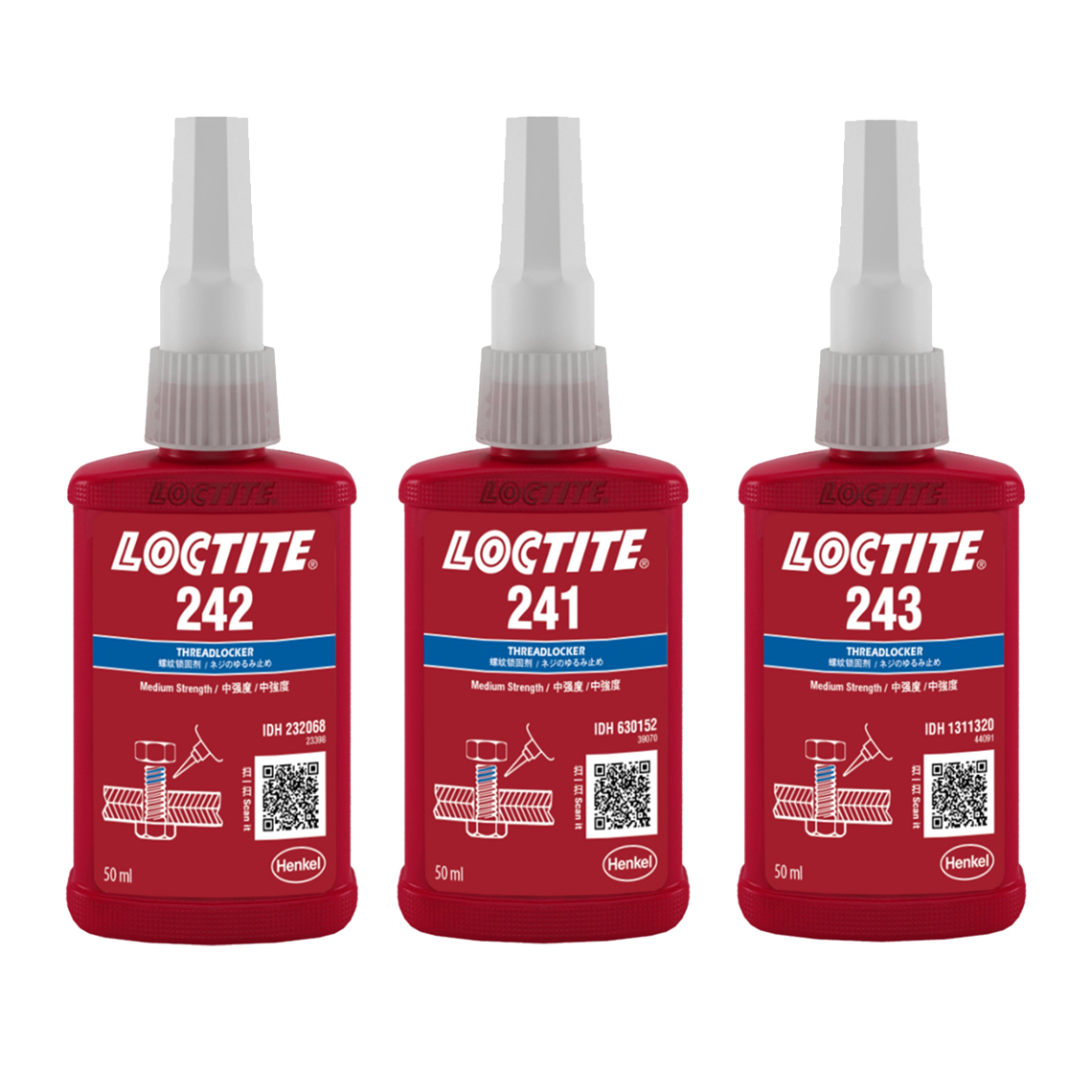 Wyw02 Loctite 243 gänglåsande högtemperatur anaerob limtätning Metall Universal