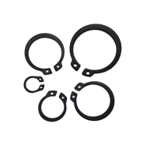 Kolstål 4.8 galvaniserad låsring för axel