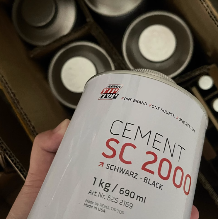 ZYX REMA TIP TOP SPECIAL CEMENT BL Däck 650 G 200G Tin Repair Compound Vulcanisation Cement Workshops Special Cement Tool