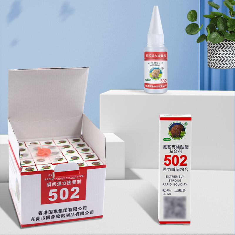 SL 502 Högstyrka transparent lim för metall och plast