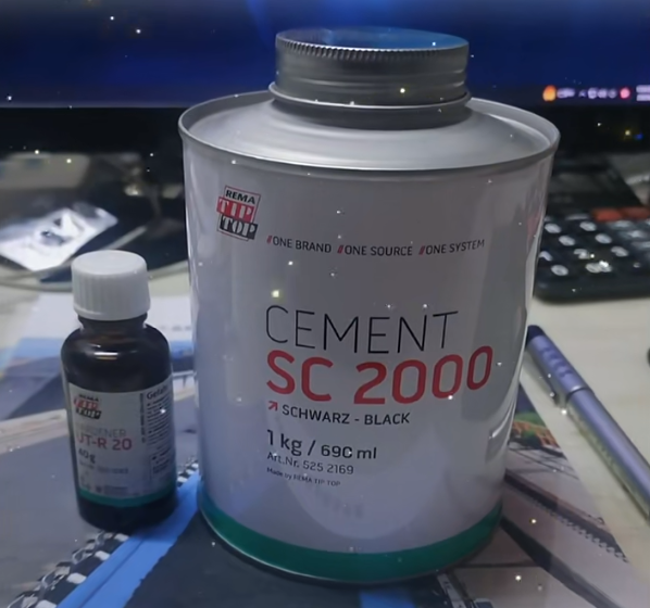ZYX REMA TIP TOP SPECIAL CEMENT BL Däck 650 G 200G Tin Repair Compound Vulcanisation Cement Workshops Special Cement Tool